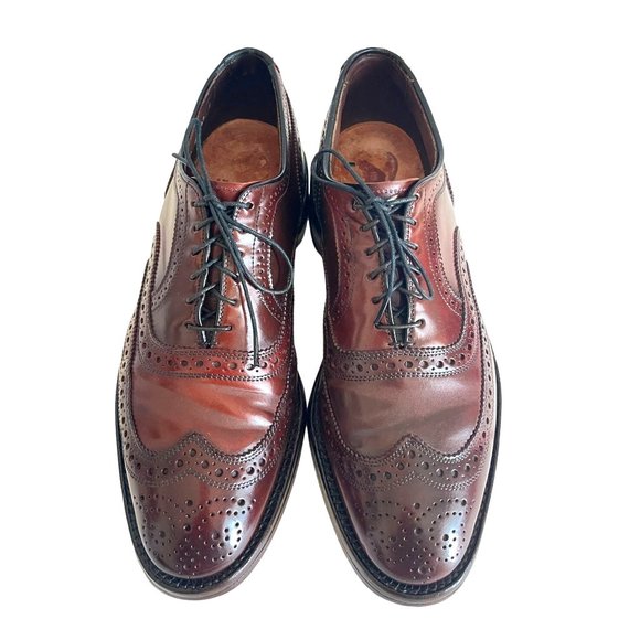 Allen Edmonds Cambridge Shell Cordovan Wingtip Dress Shoes Brown, 8685, Size 9 C main image 9
